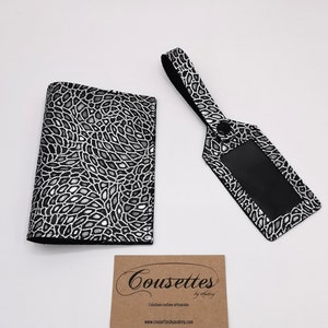 Passport case and imitation leather luggage tag holder