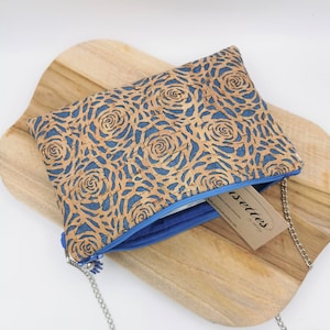 Unique creation pouch in French and artisanal cork and cotton. Cousettes by Audrey