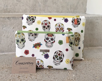 Calavera kunstleren toilettassen.