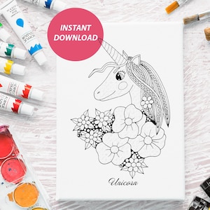 6 pagine da colorare con Unicorno. Download istantaneo 6 cartoni animati disegnati a mano Unicorno per pagine da colorare per bambini e adulti. Pagina da colorare di unicorno carino