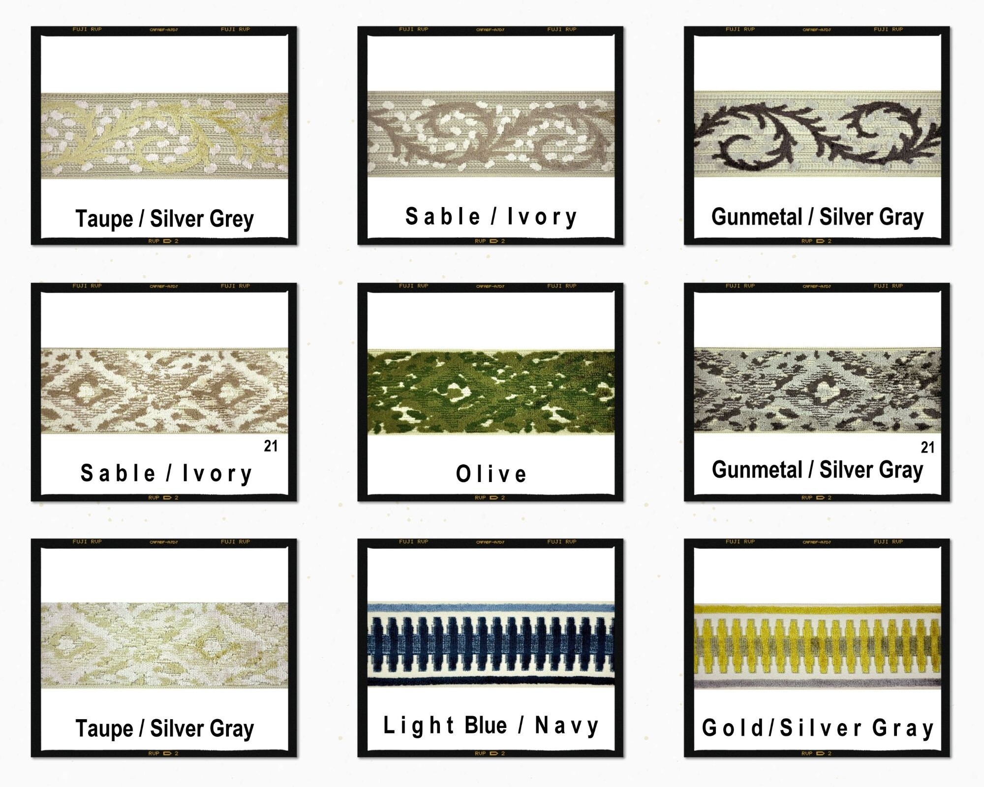 3.5 inch width trim tape for upholstery fabric borders bedding Etsy