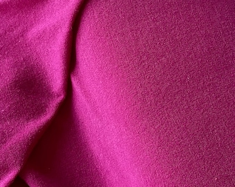 Deep raspberry terry style jersey fabric with looped back, 160cm wide, available per metre