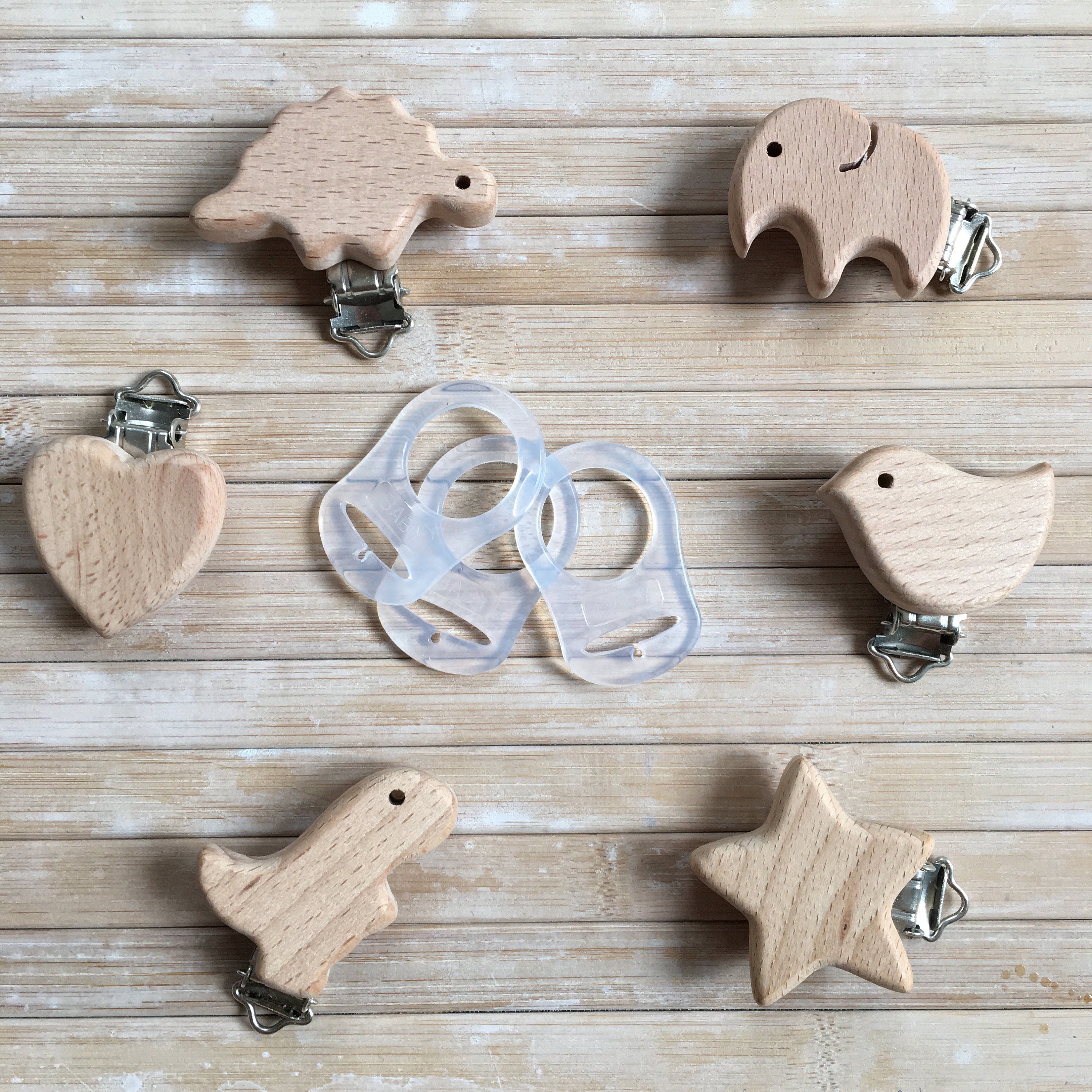 Set 6 Catenelle Portaciuccio Smlpuame - Con Clip, Design Dinosauro, Per Bambini - Foto 4