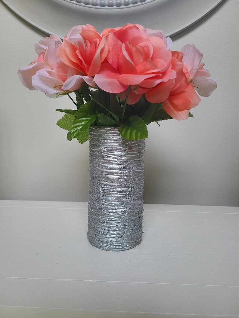 Gold Flower Vase. Glass Vase.. Home Decor. Table Centerpiece Etsy