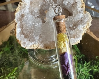 Non-Binary Pride Spell Jar Necklace