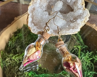 Lesbian Pride Spell Jar Earrings