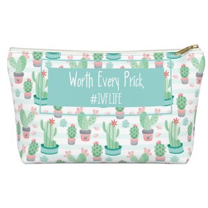 IVF Gift Medicine Bag IVF bag Meds bag Infertility gift Infertility treatment gift ivf baby Funny IVF Gift Cactus Bag iui gift