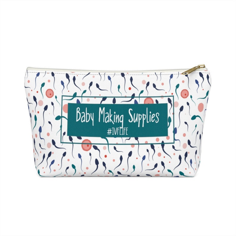 Baby Making Supplies Gift Bag | Stay At Home Mum IVF Gift Medicine Bag IVF bag Meds bag Infertility gift White
