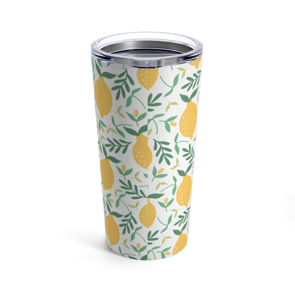 Personalized Lemon Tumbler Lemon Cup Lemon Drinkware Etsy