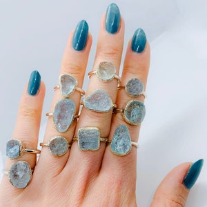 Aquamarine ring size 48-62