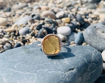 Citrine ring, Raw Crystal ring - Koko jewellery - Choose your own unique ring!
