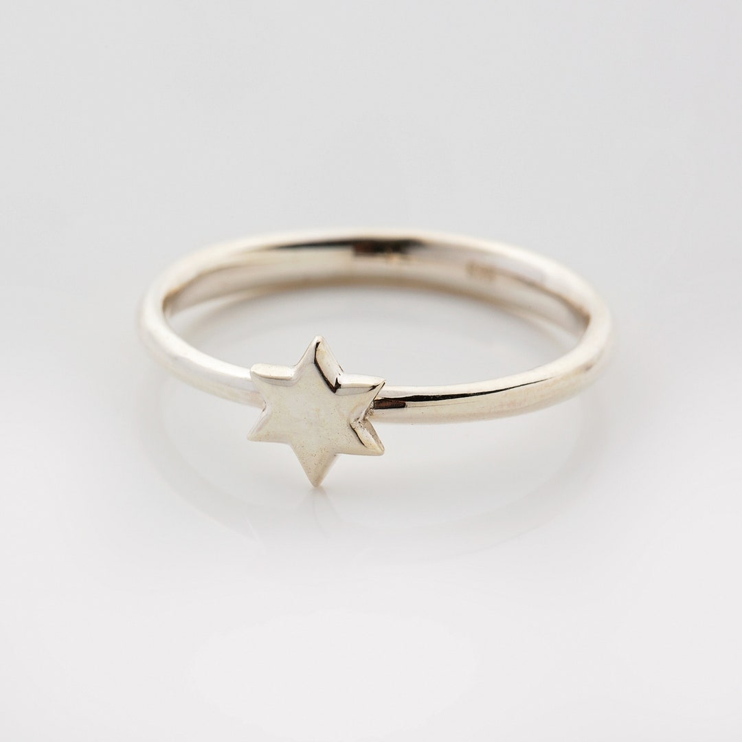 Star Ring Star Ring, Sterling Silver Ring, Star Jewellery, Stacking Ring - Etsy