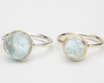 Gift for her. Aquamarine ring