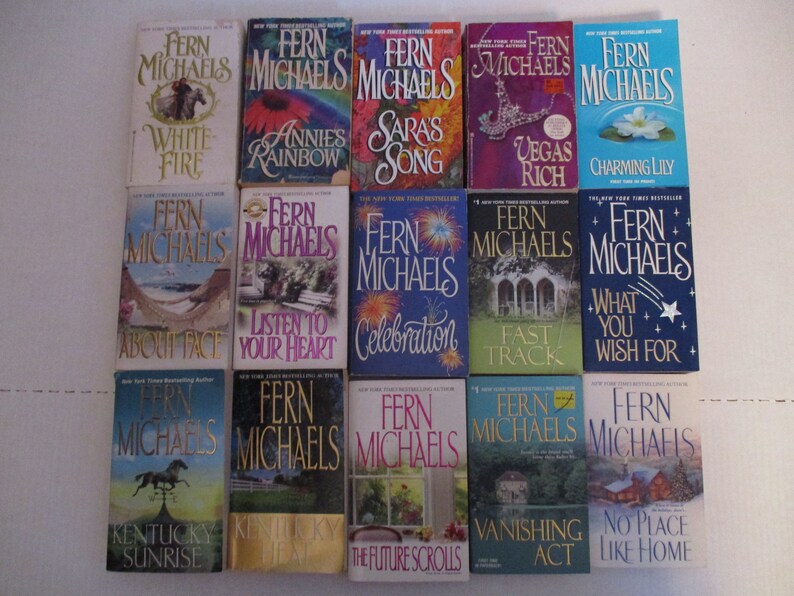 Lot of 15 FERN MICHAELS BOOKS Free Shipping Lot of 15 Fern - Etsy
