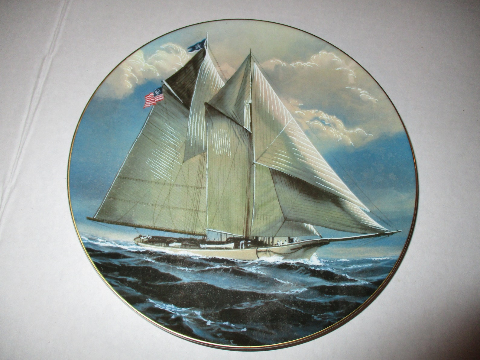3 SAILING SHIPS PLATES Free Shipping Danbury Mint Great Etsy
