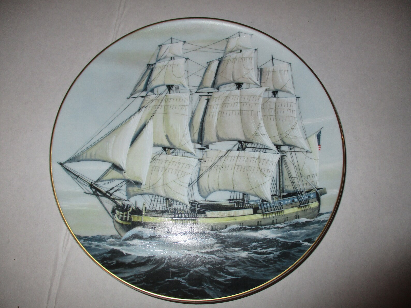 3 SAILING SHIPS PLATES Free Shipping Danbury Mint Great Etsy