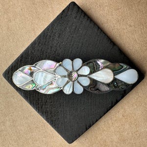 Mexico Mother of Pearl Hair Barrette - Etsy display picture 1