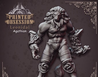 Leonidal 3D Printed Tabletop RPG Mini UNPAINTED