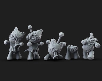 Zombie Puppet 3D Printed Tabletop RPG Monsters UNPAINTED
