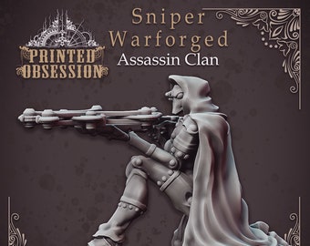 Warforged Sniper 3D Printed Tabletop RPG Mini