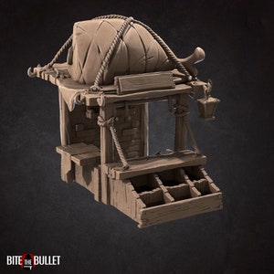Ukor&#39;s Butcher Shop 3D Printed Tabletop RPG Scenery UNPAINTED