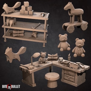 おもちゃ屋の3Dプリント卓上RPG風景未塗装