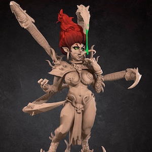 Andariel Maiden of Anguish 3D Printed Tabletop RPG Mini UNPAINTED