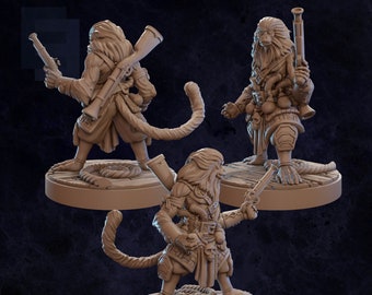 Monkey Pirate Boomy 3D Printed Tabletop RPG Mini