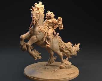 Jakob the Headless and Nightmare Kalamax 3D Printed Tabletop Minis UNPAINTED