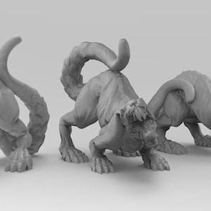 Direrat Pack 3D Printed Tabletop RPG Minis UNPAINTED