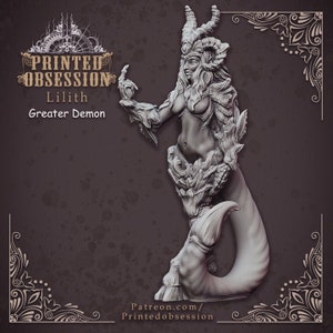 Lilith 3D Printed Tabletop RPG Mini UNPAINTED