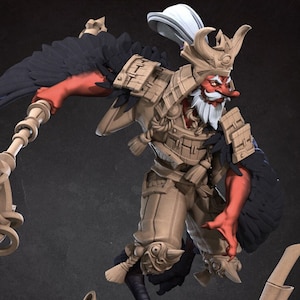 Exiled Monk Tengu 3D Printed Tabletop RPG Mini UNPAINTED