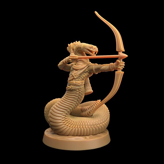 Rattlesnake Yuanti 3D Printed Tabletop RPG Minis Etsy
