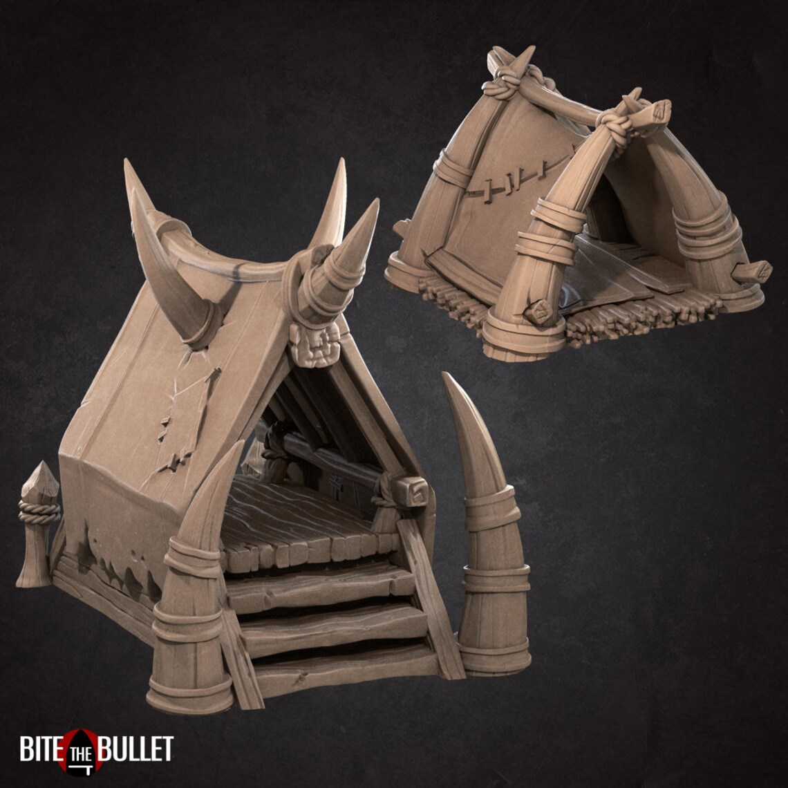 Jungle Encampment Tents 3D Printed Tabletop RPG Scenery - Etsy
