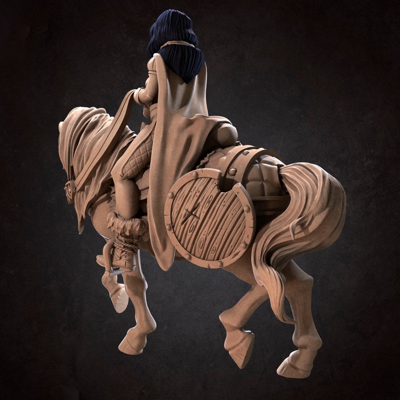 Horseback Knight Victoria 3D Printed Tabletop RPG Mini image 4