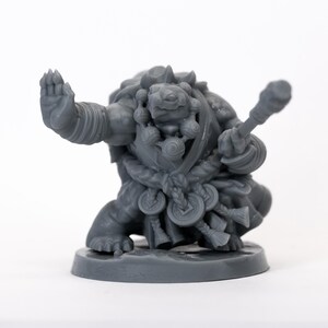 Minijuego de rol de mesa impreso en 3D Tortle Monk SIN PINTAR