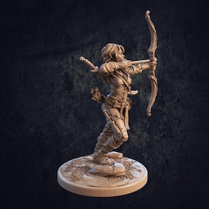 Elf Ranger Lila 3D Printed Tabletop RPG Mini UNPAINTED - Etsy