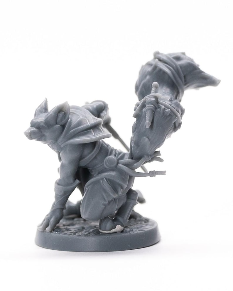 Foxfolk Rogue Miniature – Fox Thief in Durable Resin image 2