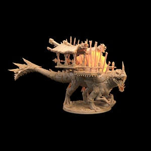 Spinodon Gargantuan 3D Printed Tabletop RPG Mini UNPAINTED