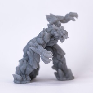 Hell Werewolves 3D-geprinte tabletop RPG-mini's ONGEVERFD Lava Wolf