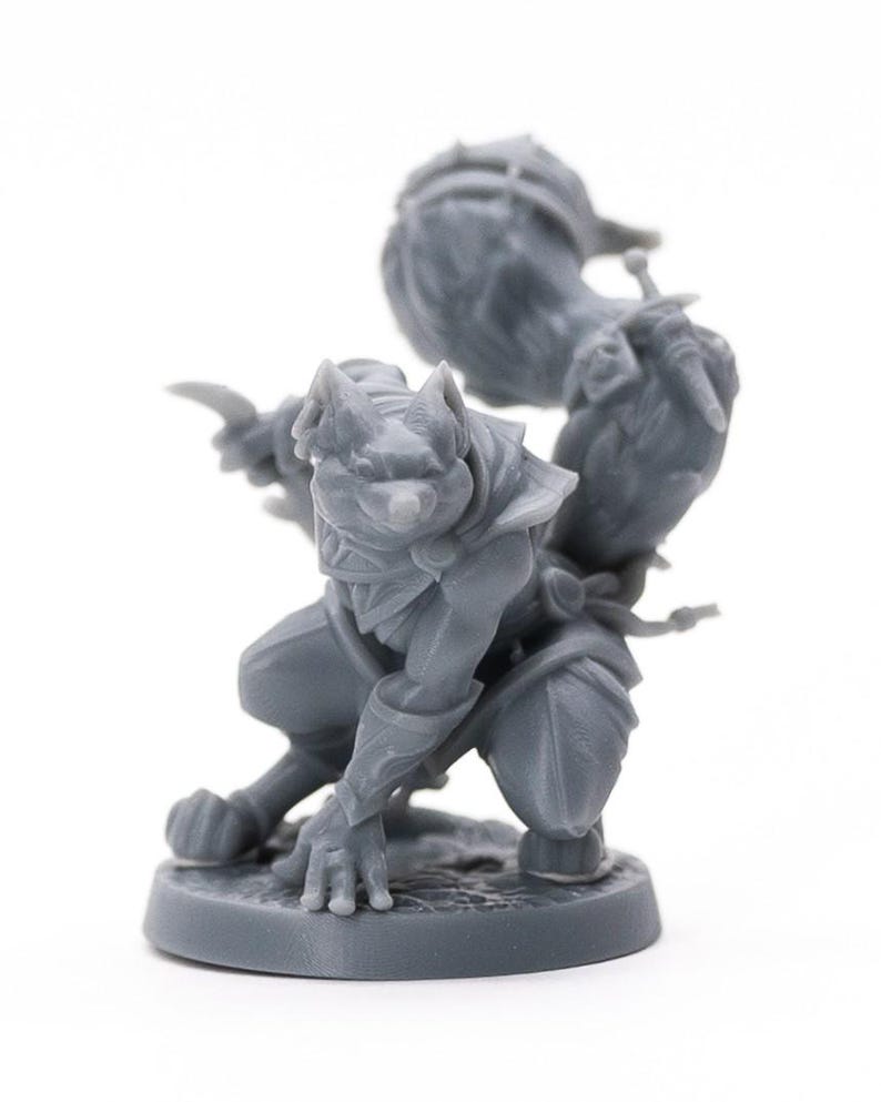 Foxfolk Rogue Miniature – Fox Thief in Durable Resin image 4