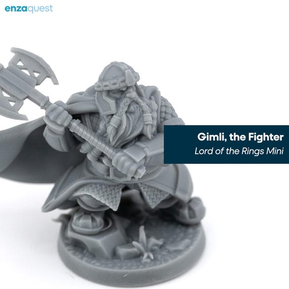 Dwarf Explorer 3D Printed Tabletop RPG Mini UNPAINTED