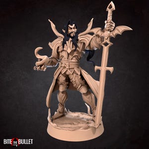 Vampire Knight 3D Printed Tabletop RPG Minis UNPAINTED