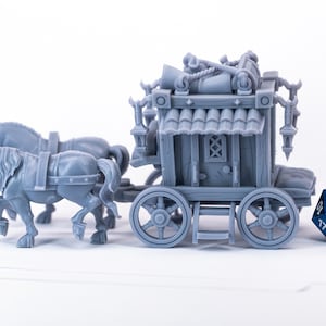 馬車スキャッター 3Dプリント テーブルトップ RPG 風景 未塗装