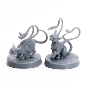 Displacer Kittens 3D Printed Tabletop RPG Mini UNPAINTED