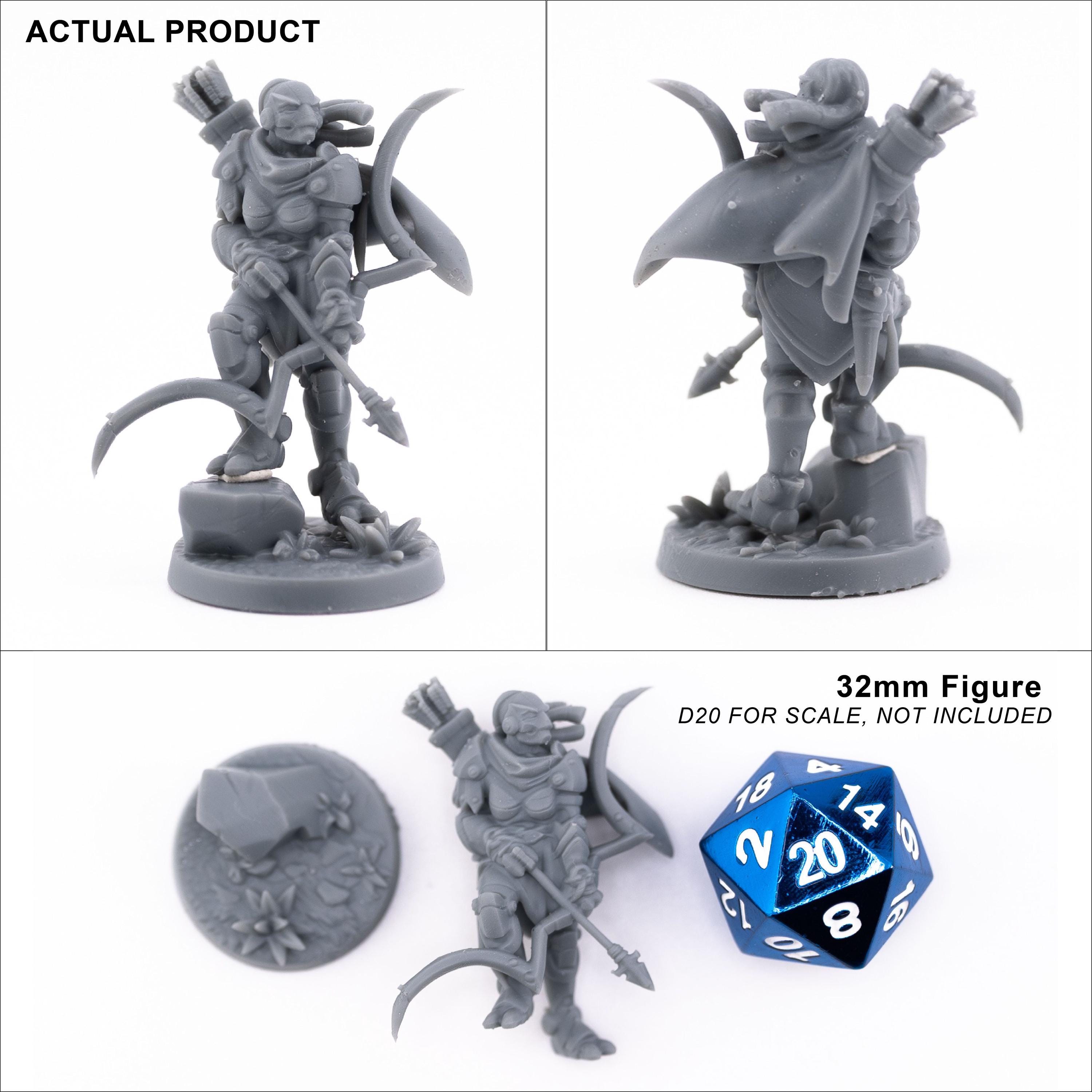 Warforged Ranger 3D Printed Tabletop RPG Mini UNPAINTED - Etsy