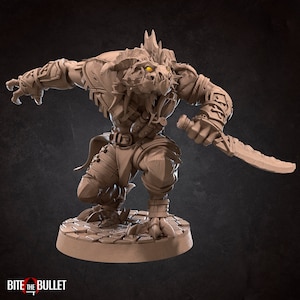 Dragonborn Rogue Torinn 3D Printed Tabletop RPG Mini UNPAINTED