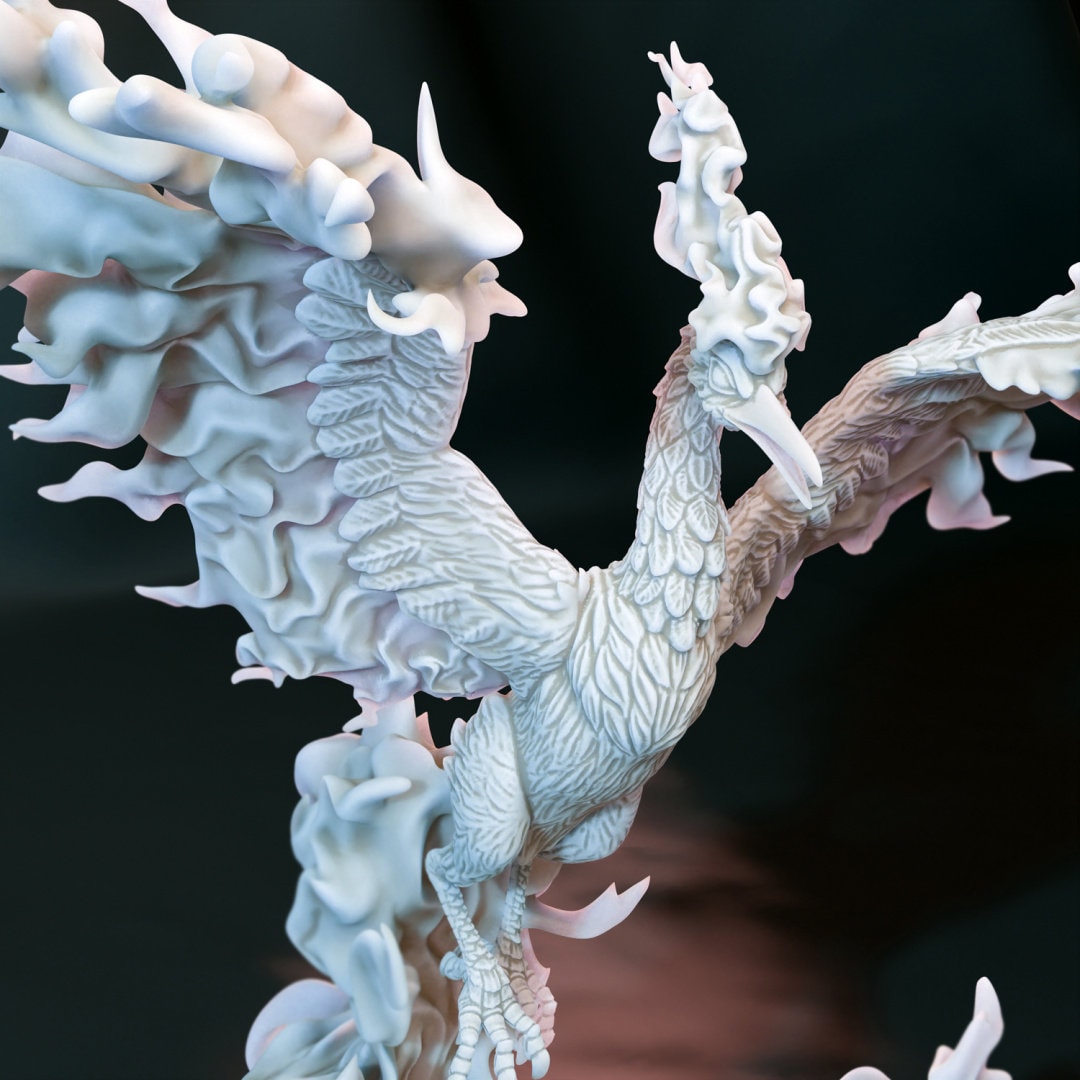 Kaiju Legendary Moltres Fire Bird 3D Printed Tabletop RPG Monster ...