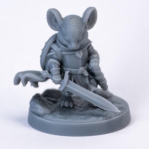 Mousefolk Guards 3D Printed Tabletop RPG Mini UNPAINTED