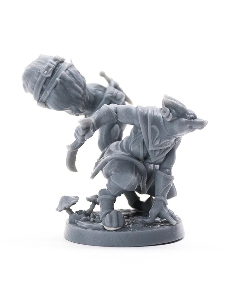 Foxfolk Rogue Miniature – Fox Thief in Durable Resin image 3